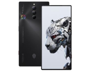 наушник телефон: ZTE Nubia Red Magic 8S Pro, Колдонулган, 256 ГБ, түсү - Кара, 2 SIM
