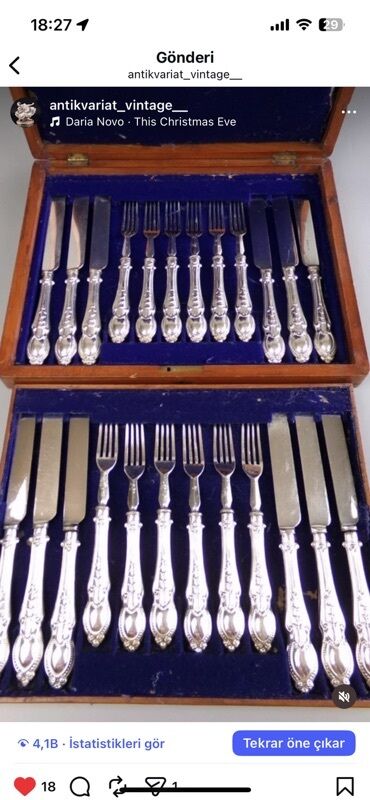 cib bıçağı: Набор столовых приборов в викторианском стиле. Салат/Десерт