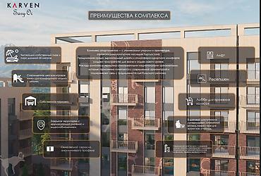 курулуш материалы: 2 бөлмө, 62 м² — 2