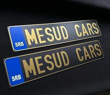 Tuning oprema: Tablice - Ukrasne tablice po želji - razne tablice po želji- 📌 Opis — 4