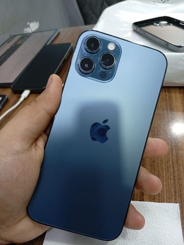 iphone 12 kredit: IPhone 12 Pro Max, 128 ГБ, Blue Titanium, Отпечаток пальца, Face ID