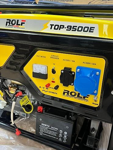 Генераторлор: Бензиновая электростанция ROLF TOP-9500E Характеристики по шильдику — 5