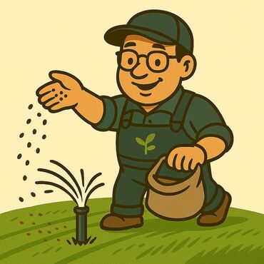 торговый дом постельное белье: 🌿 Мастер на всё! 💧 Газон + автополив — ваш идеальный зелёный участок!