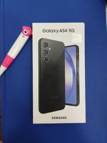 masaj elanlari: Samsung Galaxy A54 5G, 128 GB, rəng - Qara, Düyməli, Barmaq izi, Face ID