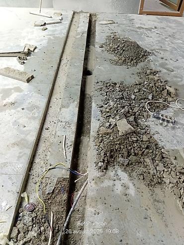Beton işləri: Beton kəsmə - Beton deşmə xidməti Beton kubik kərpicdən qapı — 7