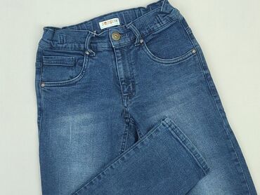 jeansy z wysokim stanem mom fit: Jeans, 8 years, 128, condition - Very good