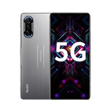 4k 2k: Redmi, Redmi K40 Gaming, Колдонулган, 128 ГБ, түсү - Боз, 1 SIM, 2 SIM