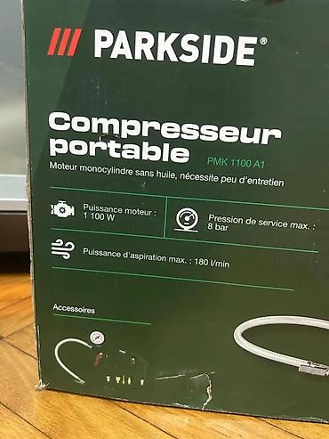 Kompresori za vazduh: PARKSIDE PMK 1100 A1 – prenosni kompresor - Električni prenosni — 11