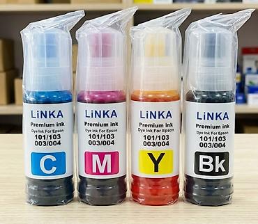 Чернила LiNKA Premium Ink для Epson — набор из 4 флаконов для систем с
