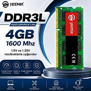 Operativ yaddaş (RAM) 4 GB, 1600 Mhz, DDR3, Noutbuk üçün, Yeni lalafo.az -da Operativ yaddaş (RAM) 4 GB, 1600 Mhz, DDR3, Noutbuk üçün, Yeni