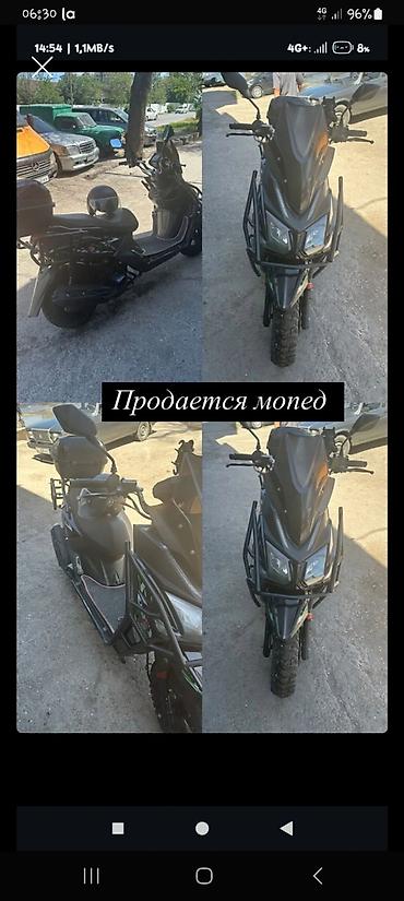 пассо: Мопед/скутер городской с обвесом - Кузов: темный матовый пластик — 1
