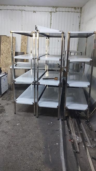 Стеллажи: Стеллаж полностью нержавейка размер 83х40х127 толщина листа 0.9мм — 3