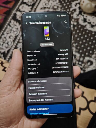 плейстейшн 4 купить: Samsung Galaxy A52, 256 GB, rəng - Qara, İki sim kartlı