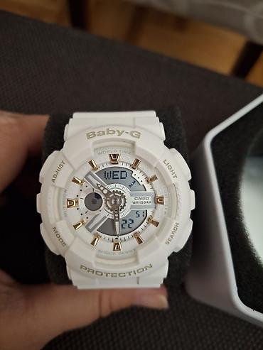 a1 satic: Casio Baby-G ženski sportski sat – bele boje, analogno-digitalni — 2