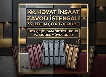 panel sendvic: Məhsul: Dam örtükləri – zavod istehsalı Təsvir: - Həyat İnşaat — 1