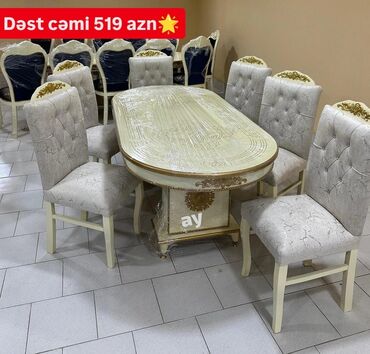 стол стул для зала: Qonaq otağı üçün, Yeni, 6 stul
