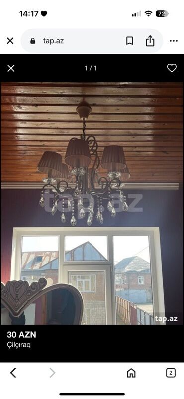 stol üstü lampa: Çılçıraq, 6 lampa, Plastik