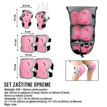 KMT Komplet zaštitne opreme ružičaste boje 2008894 Roze dečji set