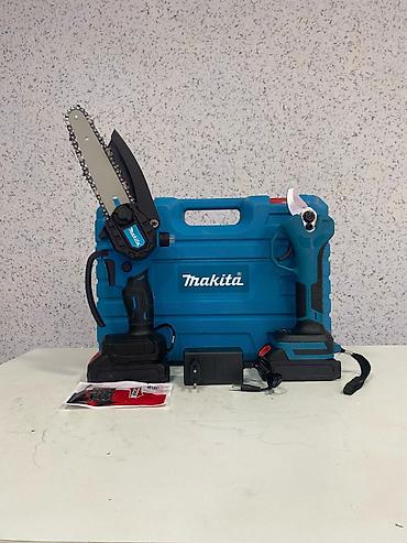 электропила: Аккумуляторный набор для сада Makita: мини-цепная пила + электрические — 1