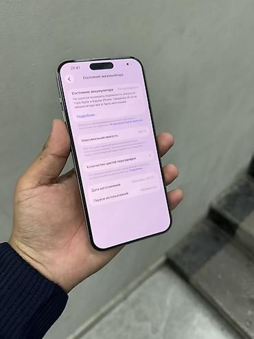 Apple iPhone: IPhone 15 Pro Max, 256 ГБ, Natural Titanium, 100 % — 2