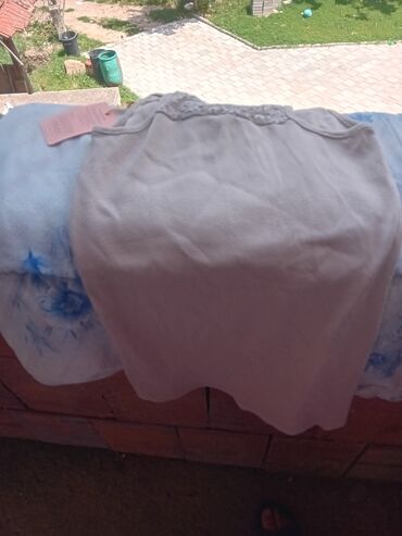 top majica bez bretela: L (EU 40), Cotton, Single-colored, color - Pink