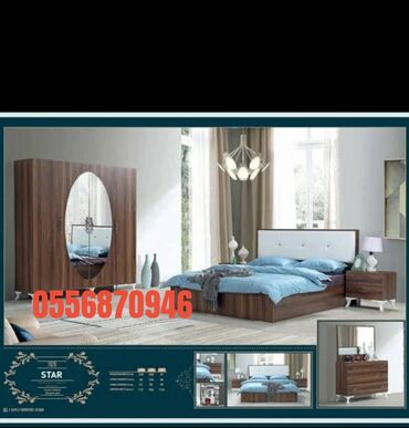 Yataq otağı dəstləri: İkinəfərlik çarpayı, 2 tumba, Dolab, Termo, Azərbaycan, Yeni — 25