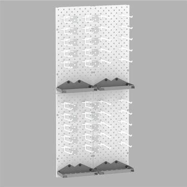 Стеллажи: Панель перфорированная, настенная, для магазина и склада — 3