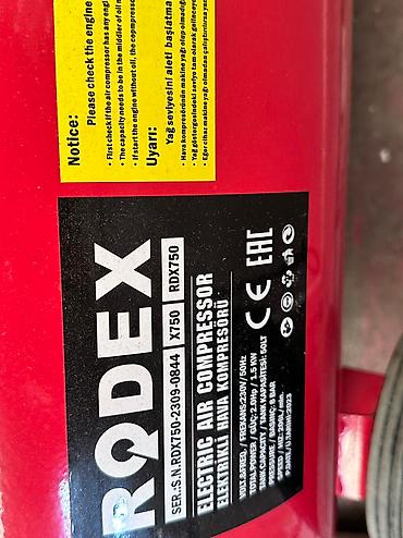 50литр: Компрессор Rodex Мощность 1500 ват 50литр 8 бар Мин/ 206 литр — 2
