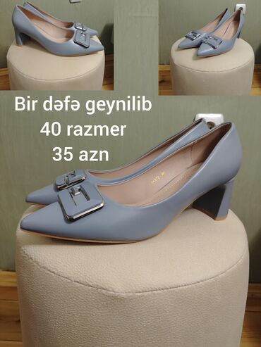 ayaqqabı мокасини: Туфли, Размер: 40, цвет - Синий, Новый