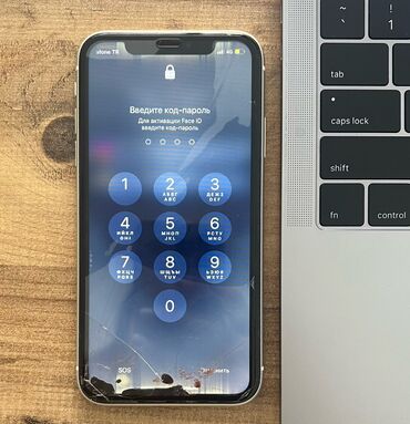 Telefon və planşet təmiri: İphone ön şüşə bərpası. Şüşəsi qırılmış görüntüsü tam işlək olan — 7