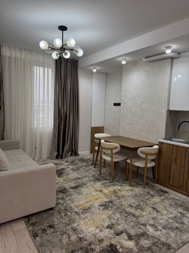 дом на иссык куль: 2 бөлмө, 39 кв. м, Элитка, 7 кабат, Евроремонт