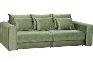 Столы: Прямой диван, цвет - Зеленый, В рассрочку, Новый