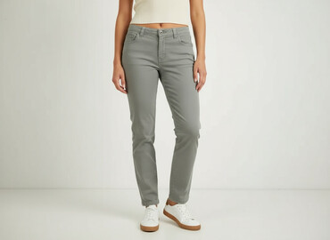 spodnie szerokie pepco: Material trousers for women, size L