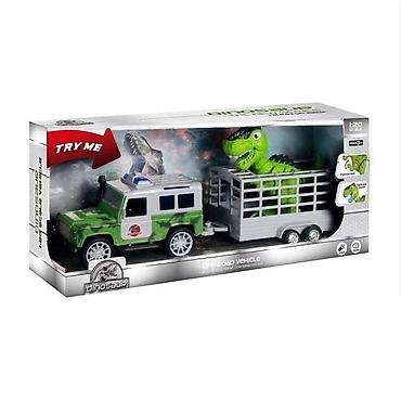 toys: Džip sa dinosaurusom u prikolici – igračka za decu uzrasta 3+ Opis: - — 1