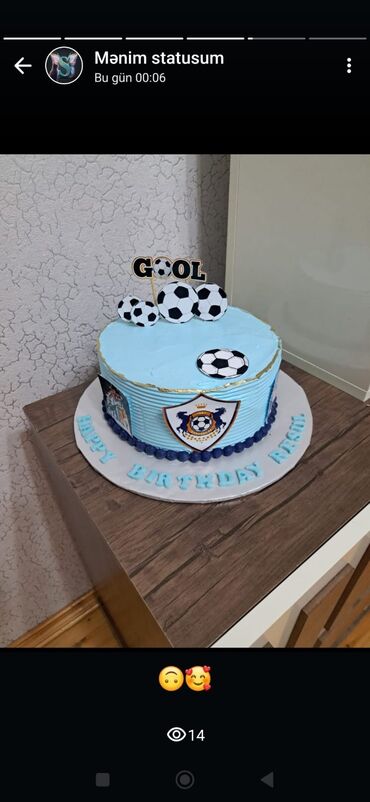 Tortlar: Tematik tortlar – fərdi dizayn və yazılarla - Uşaq, yubiley, təbrik — 10