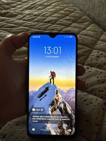 xiaomi mi4s gold: Xiaomi Redmi 9T, 128 GB, rəng - Qara, 
 Qırıq, Barmaq izi, Face ID