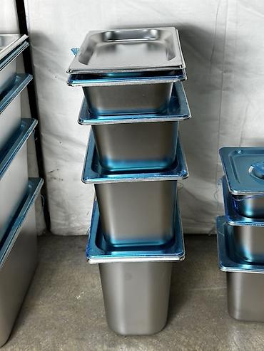 Другая посуда и кухонный инвентарь: Гастроемкости из нержавеющей стали с крышками - Форматы GN: 1/1, 1/2 — 7