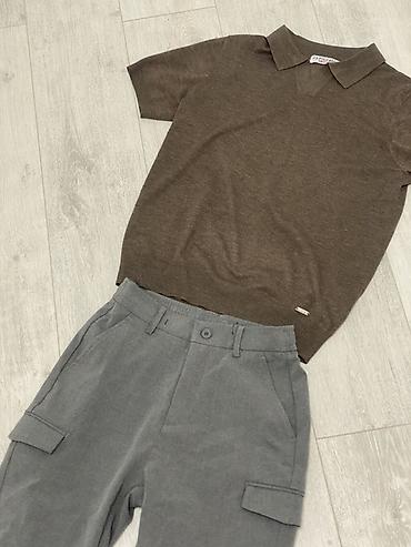 pull and: Мужской комплект: трикотажное поло + брюки-карго - Верх: поло с — 2