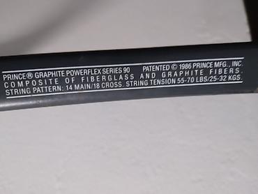drag: Tenis reket Prince, graphite powerflex 90, 350 gr, ocuvan — 3
