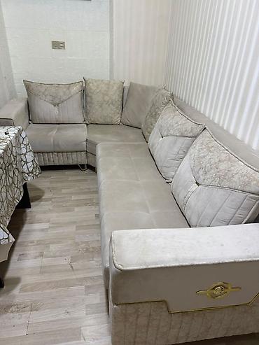 Divanlar: Künc divan, İşlənmiş, Açılan, Bazalı, Vеlur parça — 1