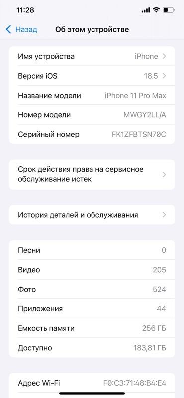 муляж для айфона: IPhone 11 Pro Max, Б/у, 256 ГБ, 74 %