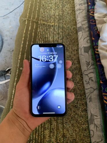 мобильные телефоны ми новые без бу: IPhone X, Б/у, 64 ГБ, Черный, Чехол, 73 %