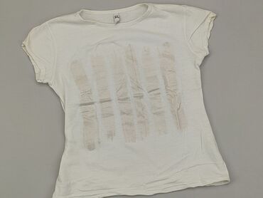 białe t shirty damskie w serek: T-shirt, S, stan - Dobry