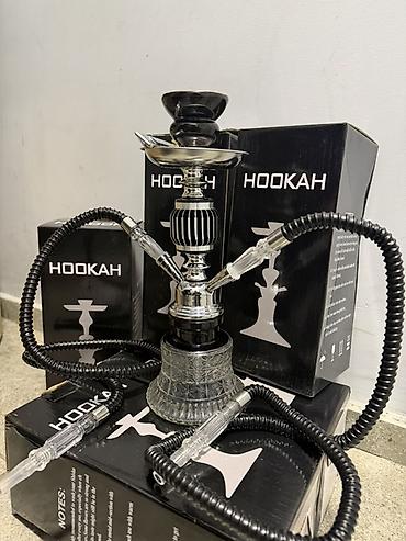 Кальянщики: Кальян мини HOOKAH с двумя шлангами - Компактная шахта из металла с — 1