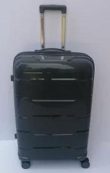 Putni koferi i torbe: Tvrdi kofer na točkiće – tamnosivi - Materijal: čvrsta ABS/PC školjka — 9