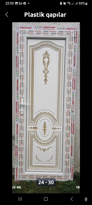 Plastik qapılar: Yeni Plastik qapı 80x200 sm Zamok və çərçivə ilə, Zəmanətli, Pulsuz quraşdırma, Rayonlara çatdırılma, Pulsuz çatdırılma — 27