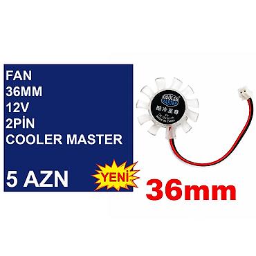 ventilator satisi bakida: Videokart üçün Fanlar “36/45/47/75/87mm 12v 2/3/4pin” 📍Ünvan: Bakı — 2