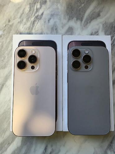 thunderbolt 3: IPhone 16 Pro, Б/у, 256 ГБ, Desert Titanium, Защитное стекло, Коробка, 90 % — 2