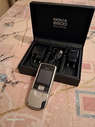 retro mobil: Nokia 8 Sirocco, 2 GB, rəng - Gümüşü, Zəmanət, Düyməli, Sənədlərlə — 1