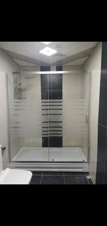 Duş kabinaları, arakəsmələr: Yeni Üstü açıq kabina, Künc üçün — 5